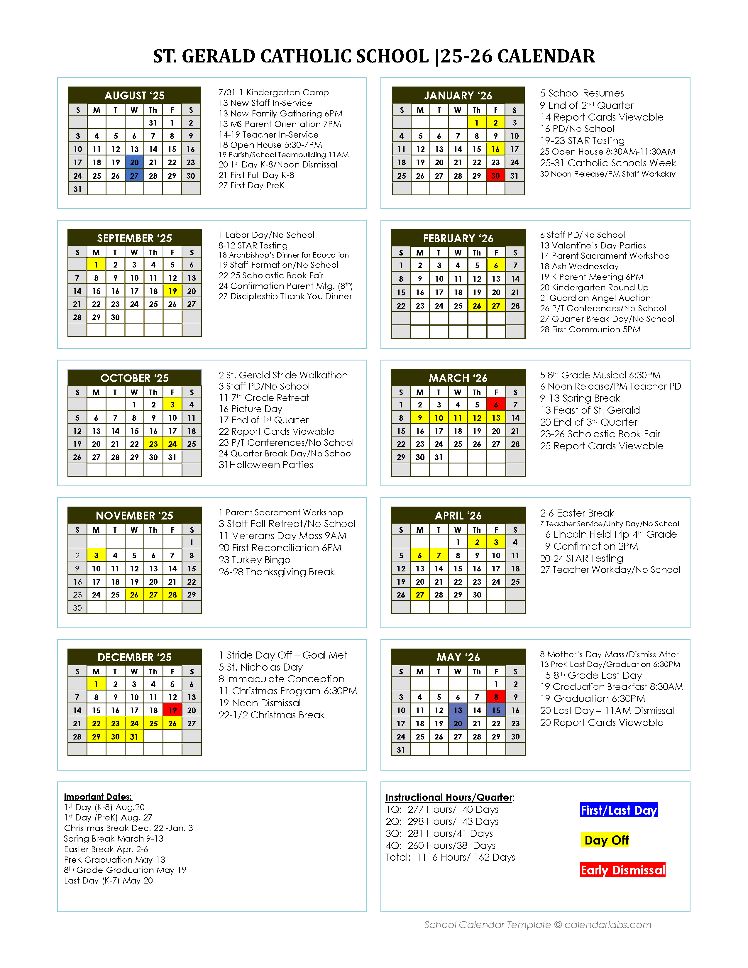 2025-2026 Calendar